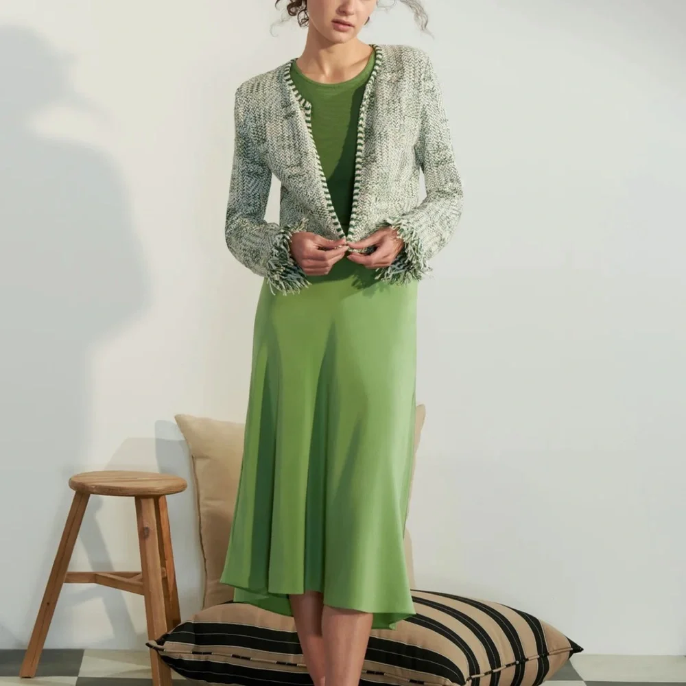 MM Lafleur Green Midi Skirt - Picture 5 of 8